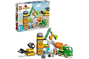 LEGO DUPLO Excavator and Dump Truck Construction Site for Toddlers