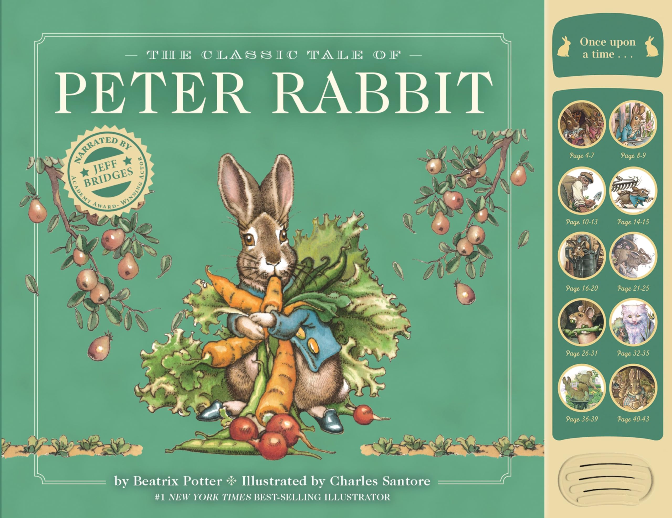 The Classic Tale of Peter Rabbit: A Press and Play Storybook (Charles Santore Children's Classics)