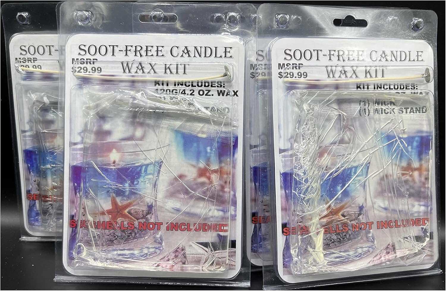 Science Gone Fun DoItYourself Clear Gel Wax Candle Kits 3 Sets