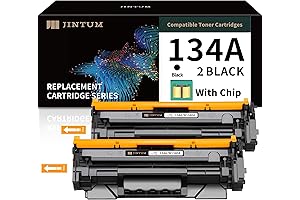 JINTUM 134A (with CHIP) Compatible Toner Cartridge Replacement for HP 134A Toner...