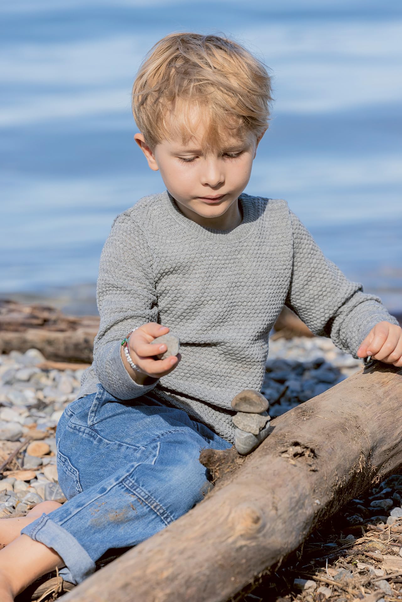 Disana WABENSTRICK-Pullover, Leichter Pullover für Frühling und Sommer | 100% Bio-Merinowolle GOTS, IVN Best | Kleinkind Kind Unisex | Made in Germany