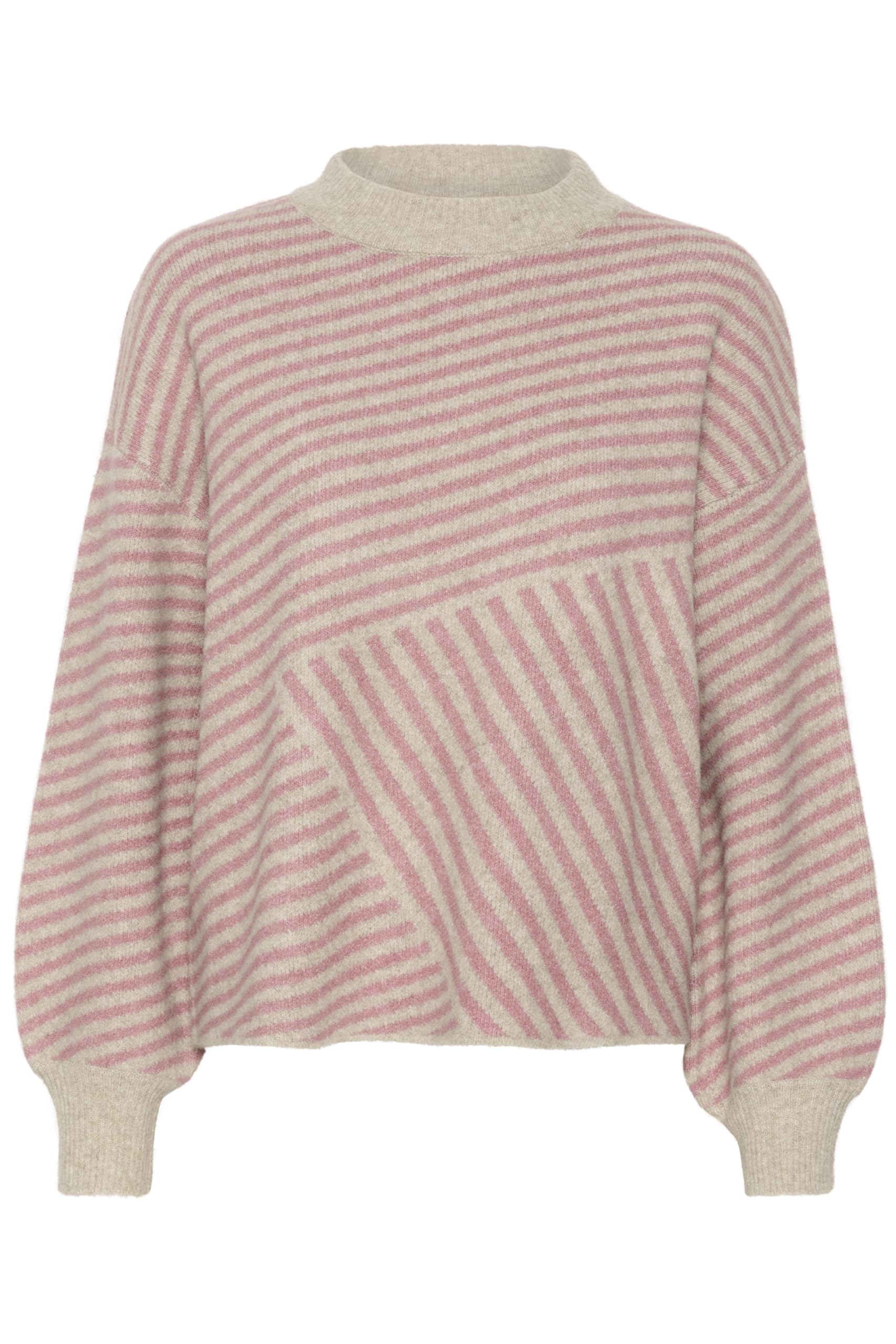 KAFFE Strickpullover KAverana Damen Strickpullover Rundhals Pullover Winter Sweater Grobstrick Sweatshirt Elegant Oberteile Pulli