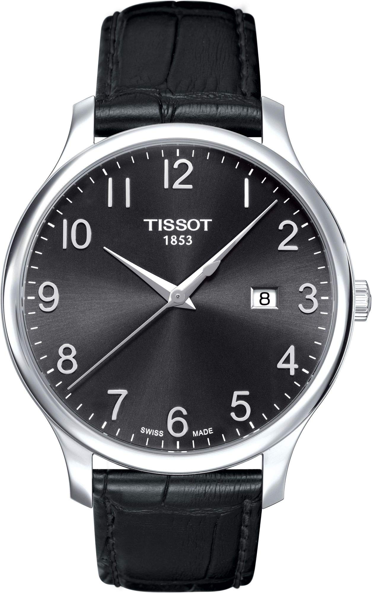 Tissot T0636101605200 - Reloj analógico de caballero de cuarzo con correa de piel negra