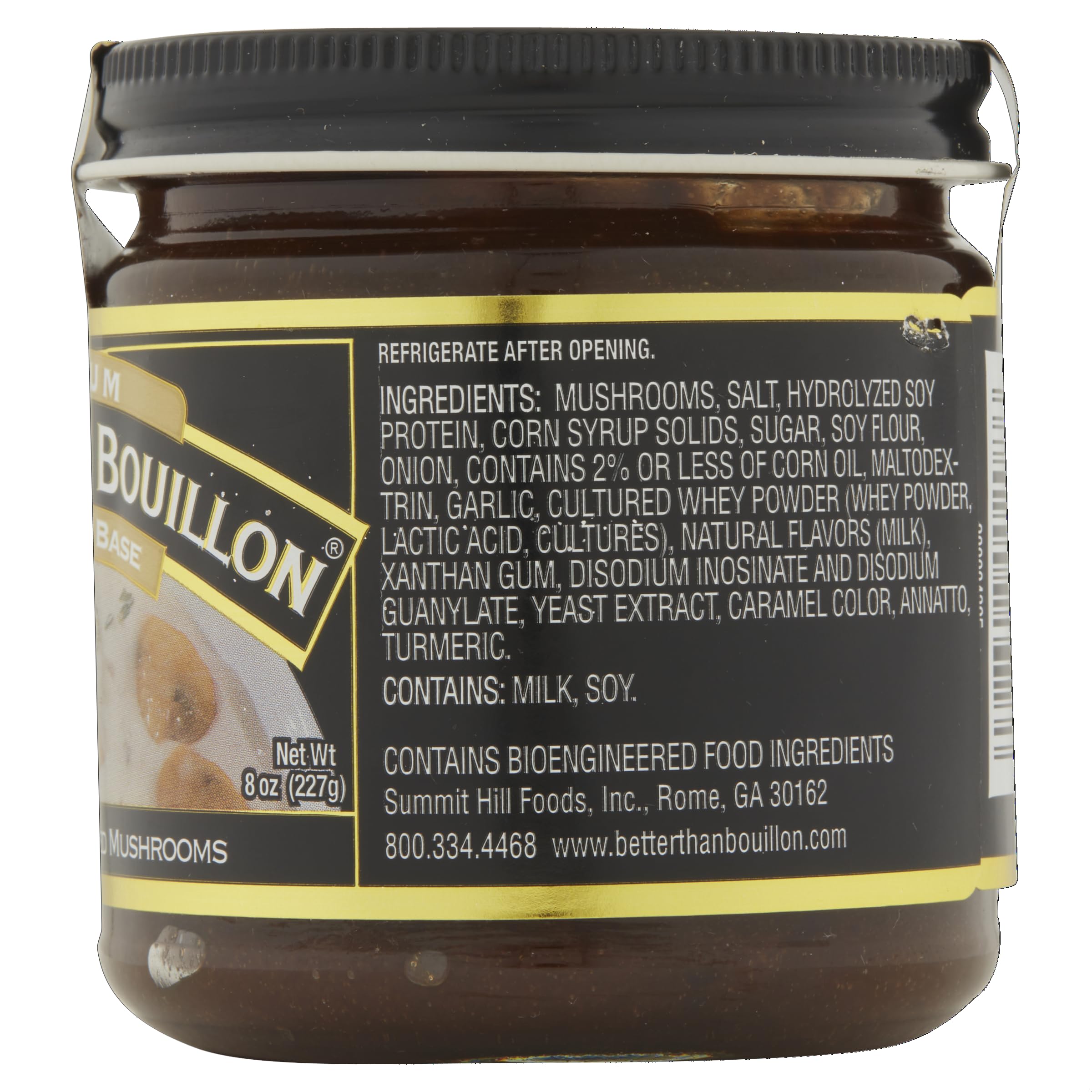 Better Than Bouillon Premium Mushroom Base, Made from Seasoned & Concentrated Mushrooms, Makes 9.5 Quarts of Broth, 38 Servings, 8 OZ (Pack of 1)