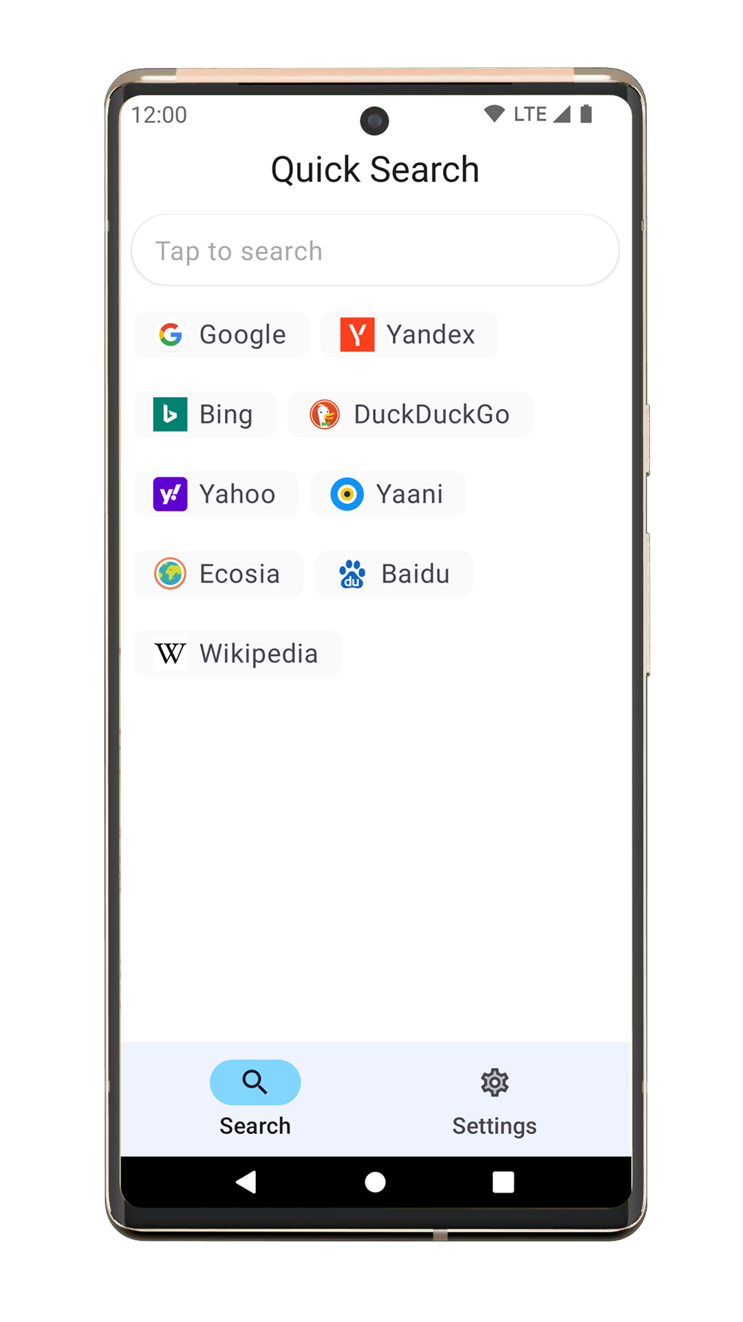 Quick Search - Simple browser - App on Amazon Appstore