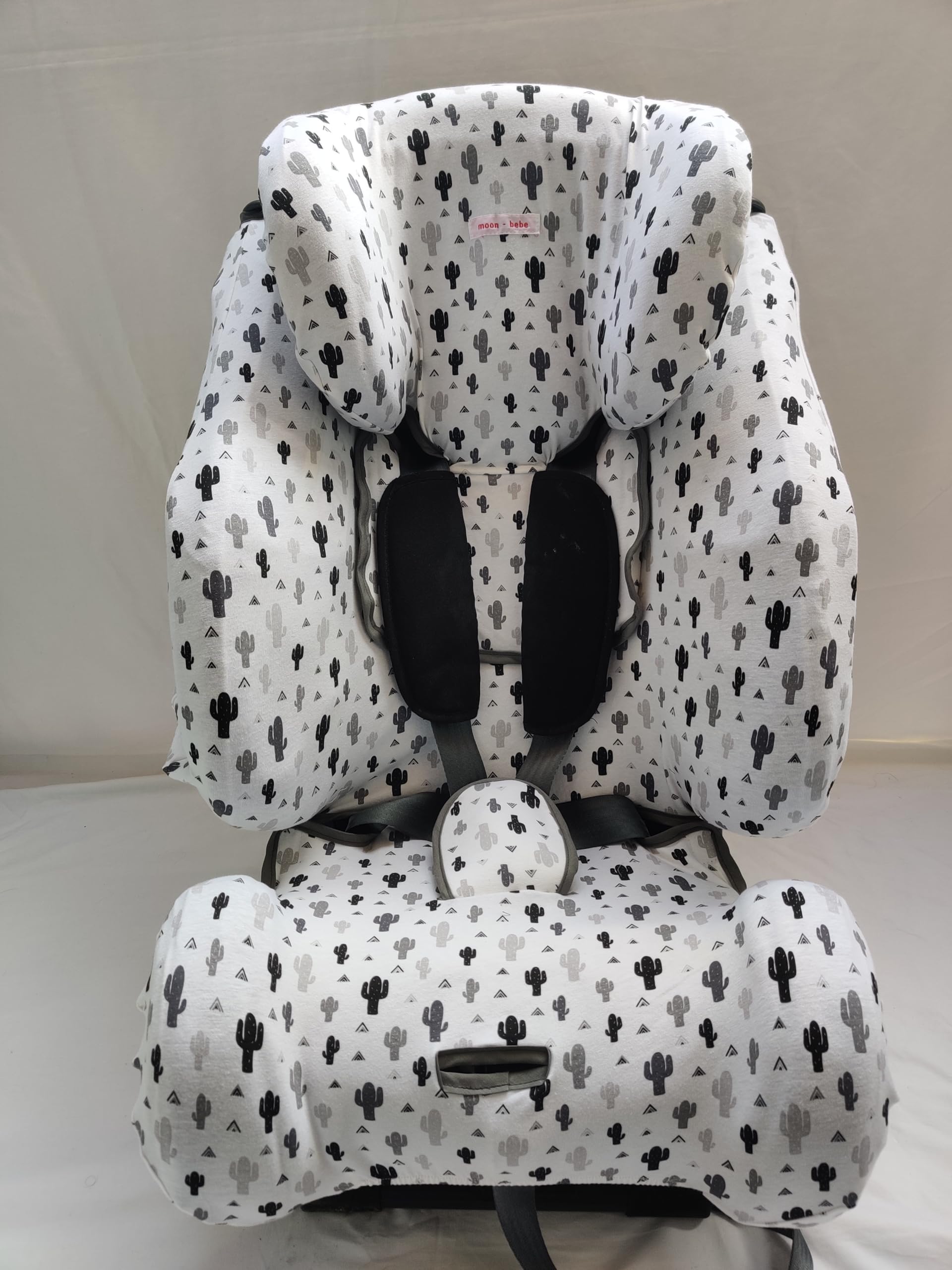 moon-bebe Fund de algodón para Silla de Coche Compatible con Klippan Triofix Century y klippan OPTI 129 (White)
