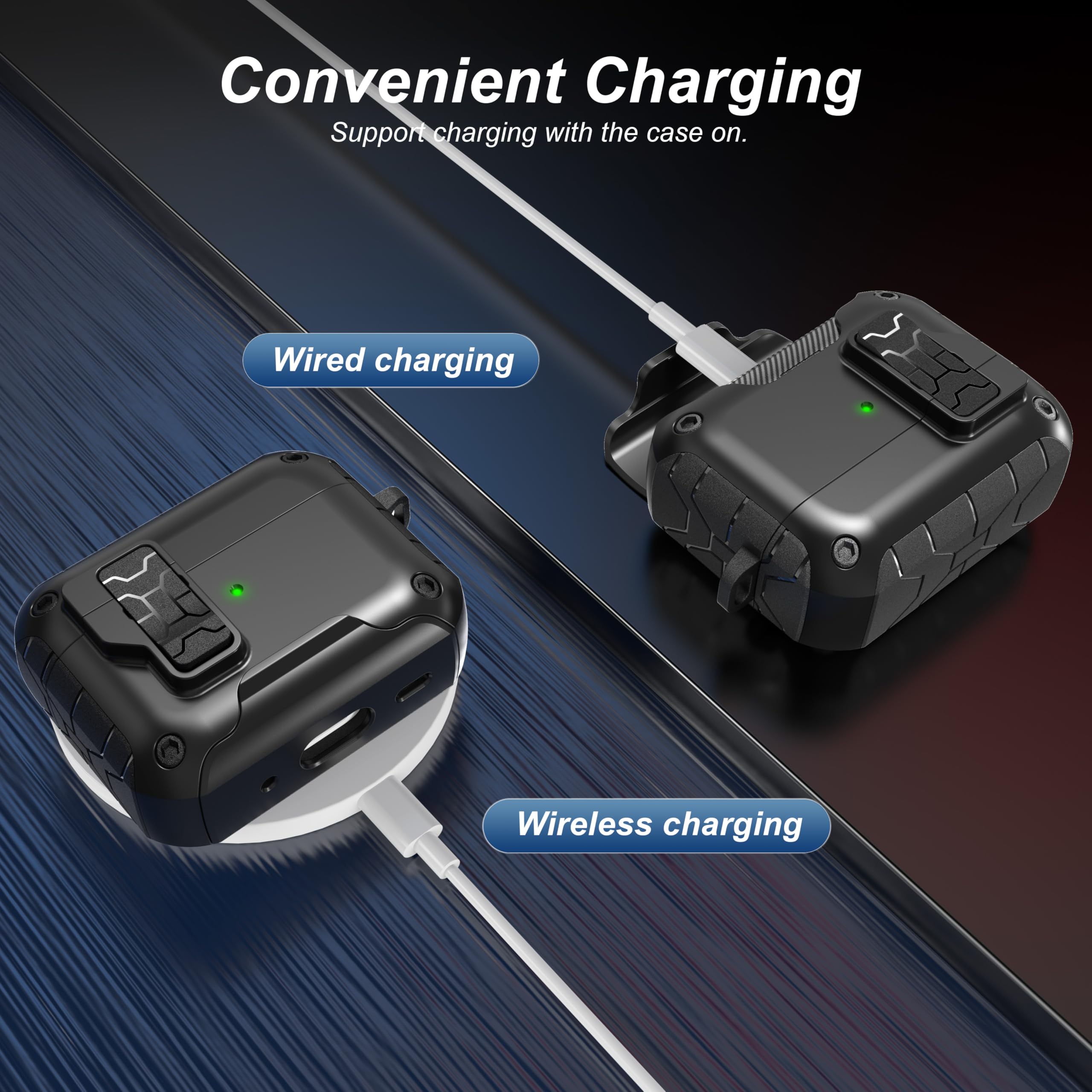 Amazon | MHYALUDO AirPods Pro 第3世代ケース対応、磁気式スクラッチ