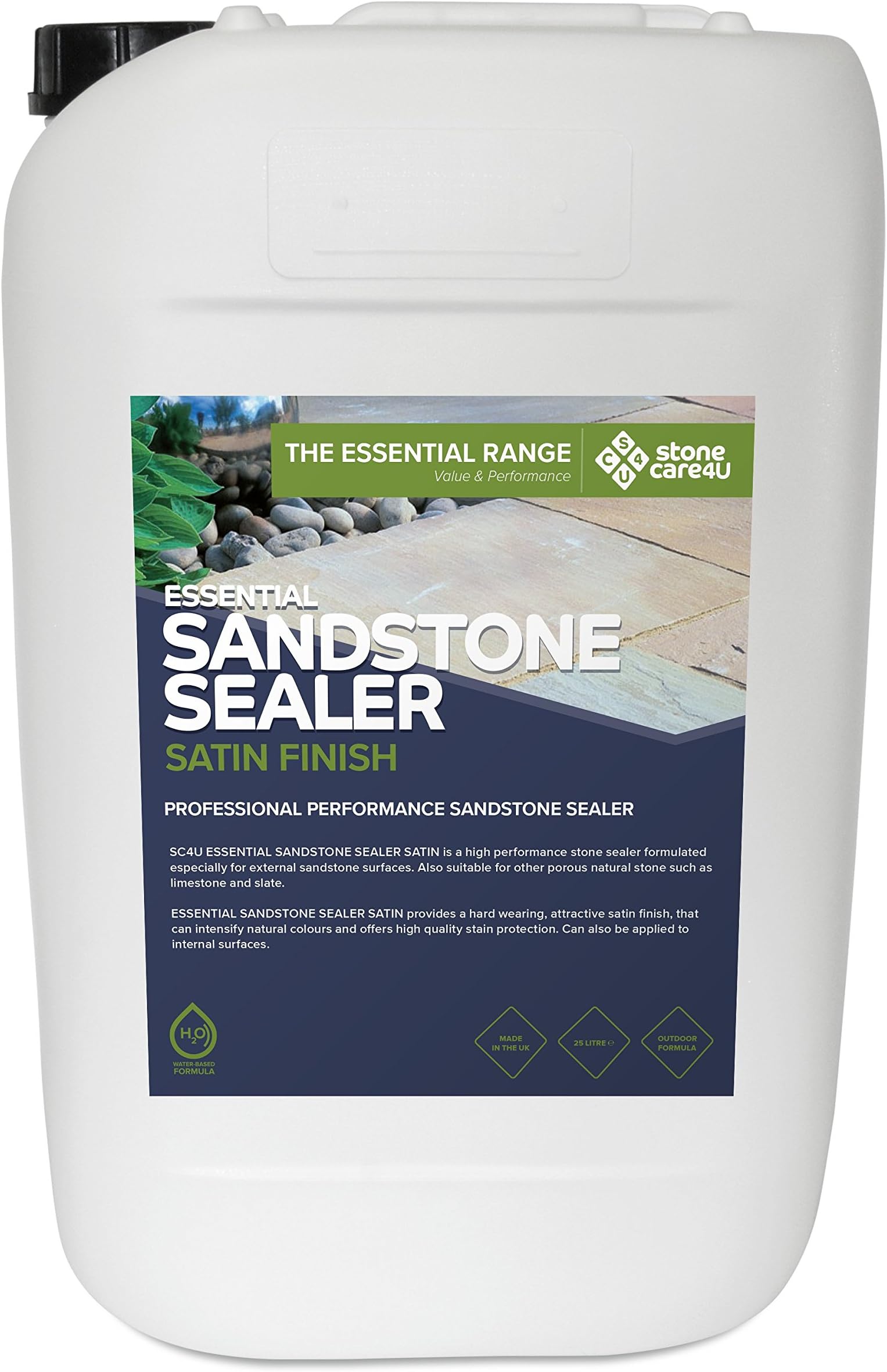 Stonecare4u Essential Sandstone Sealer MATT (Dry) Finish High Performance Quick Drying
