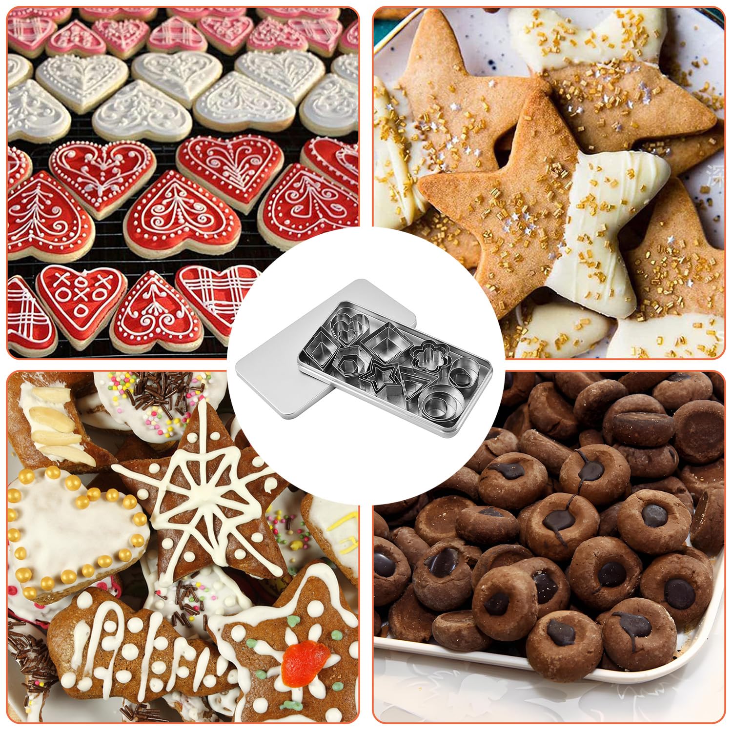 R&M Michigan State - Formina Per Biscotti In Acciaio Stagnato, Resistente E Classica