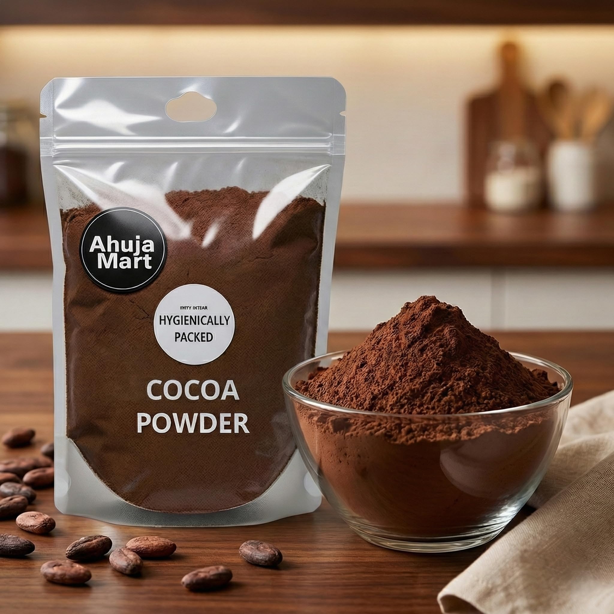 Ahuja Mart Premium Unsweetened Cocoa Powder 500G | Rich Coca