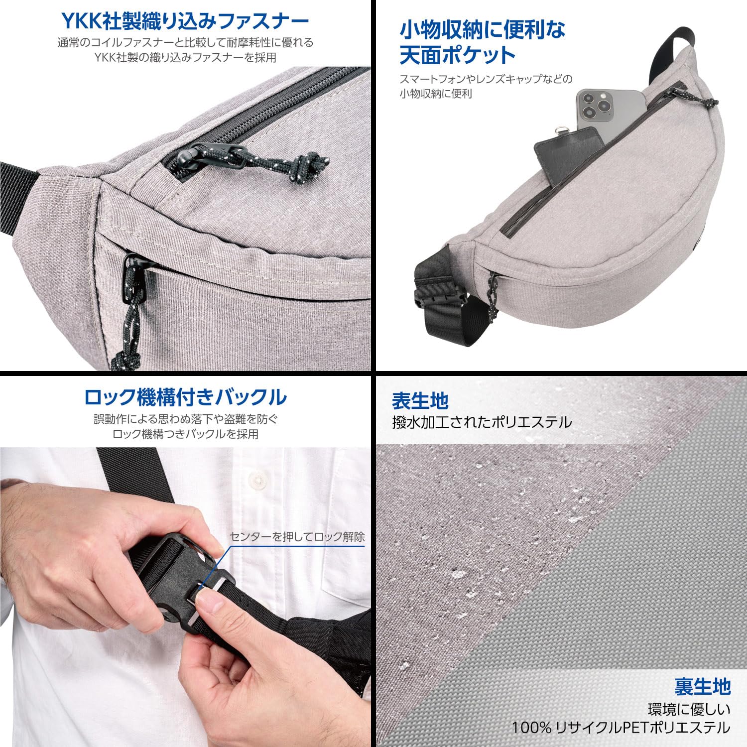 【極美品】本革 ミニカメラバッグ ショルダーバッグ グレー Amazon.co.jp: ハクバ カメラバッグ OUTDOOR PRODUCTS(アウトドア