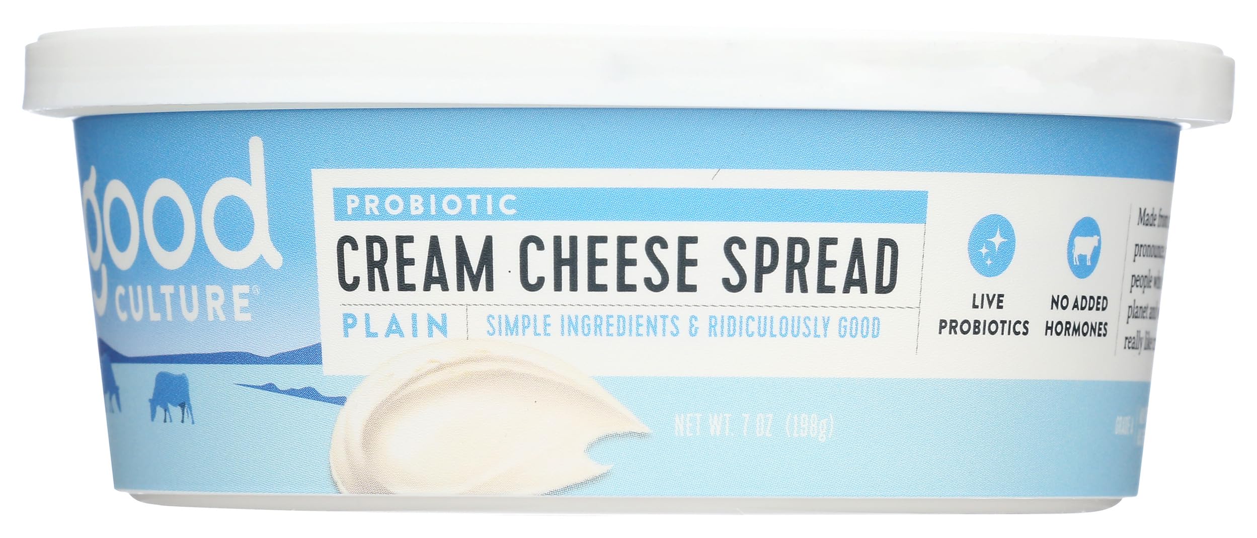 Amazon.com: Good Culture Plain Probiotic Cream Cheese, 7 OZ