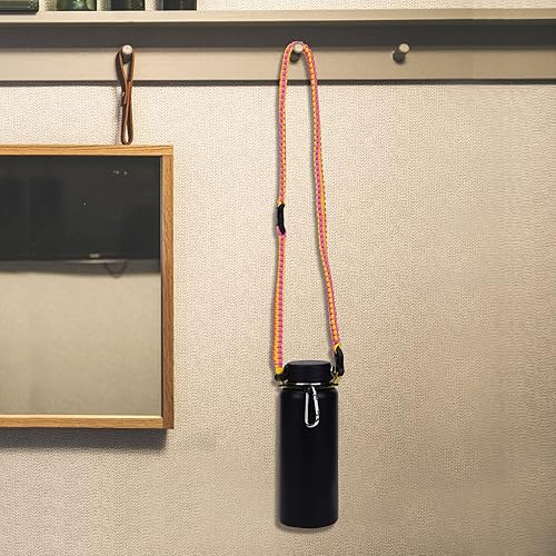 Miniatura 6 de iLVANYA Asa de paracaídas con correa de hombro para Hydro Flask y otras botellas de boca ancha, correa de paracaídas para botellas de 12 a 64 onzas,