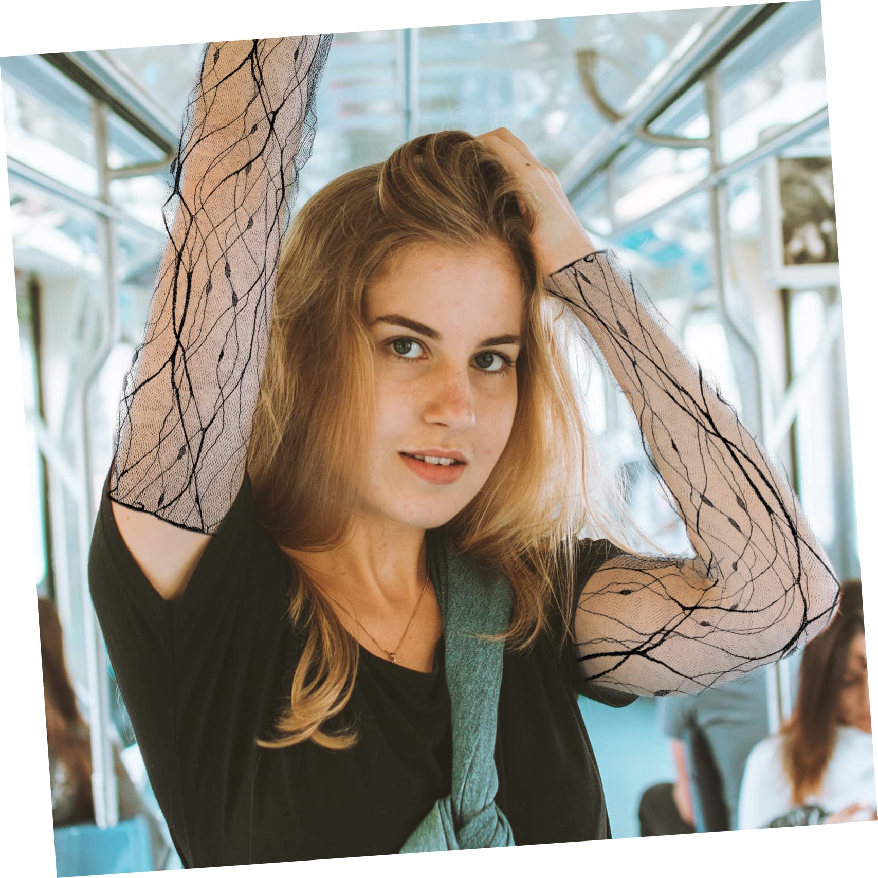 Manchons de Bras en Dentelle Ultra-fins pour Femmes, Protection Solaire sans Doigts, Confortables et Élégants, Lot de 3 Paires pour Conduite et Randonnée