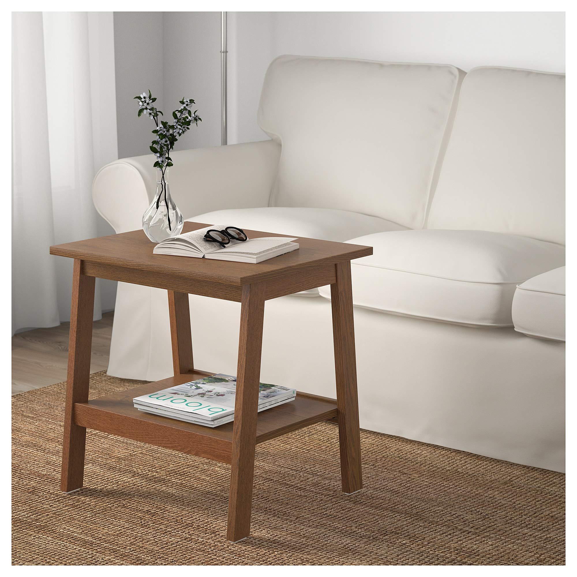 Amazon｜IKEA/イケア LUNNARP：サイドテーブル55x45 cm ブラウン  