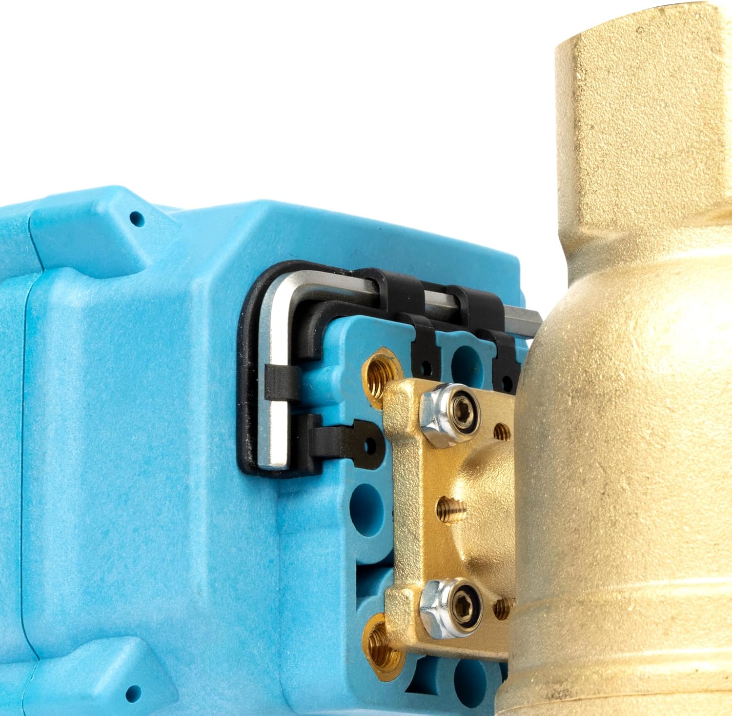U.S. Solid 1-1/2" Motorized Ball Valve with US Plug 110VAC Brass Electrical Ball Valve, IP67, Manual Override, Direction Display Auto Return, Normally Closed, IP67
