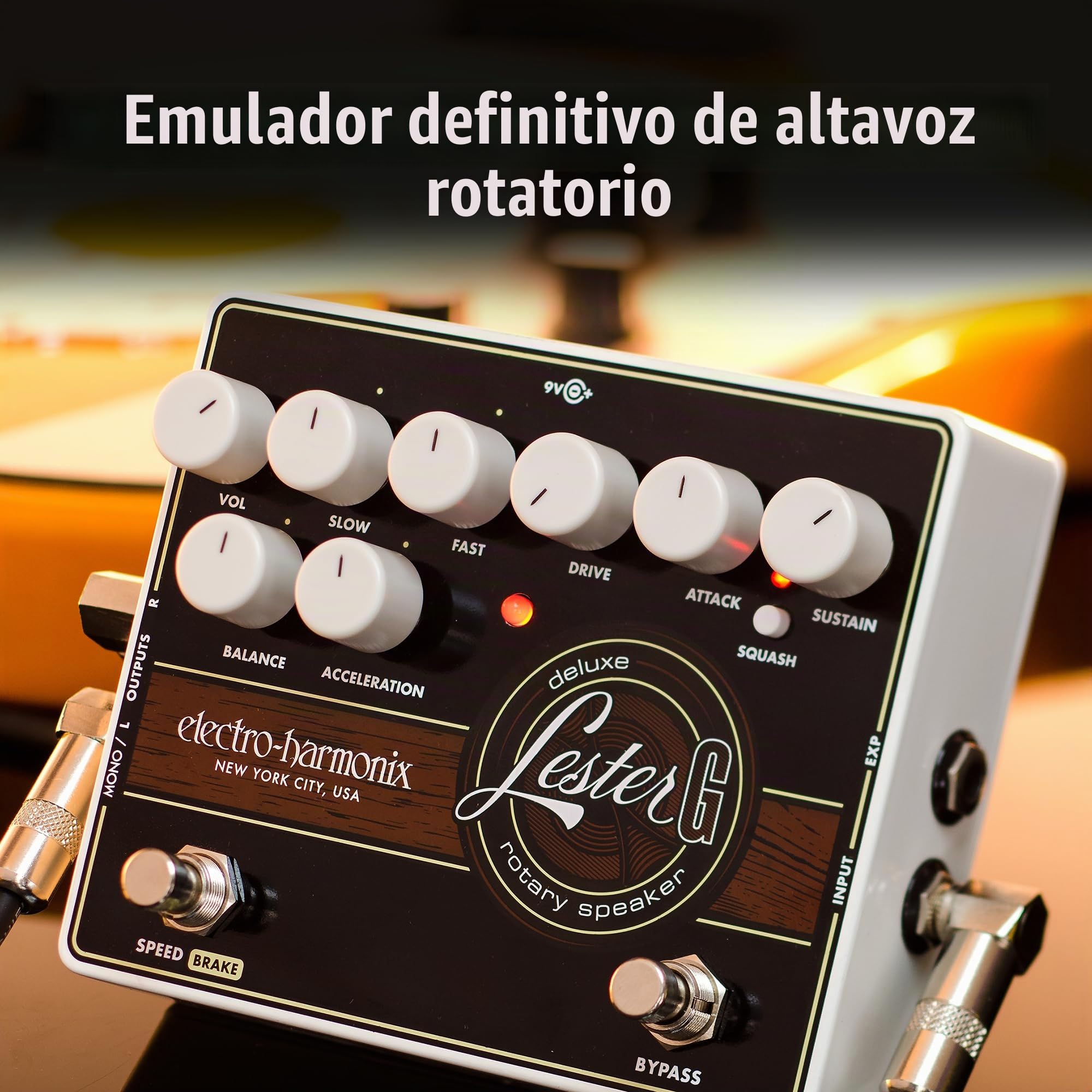 Amazon.com: Electro-Harmonix Lester-G Deluxe - Pedal de efectos de