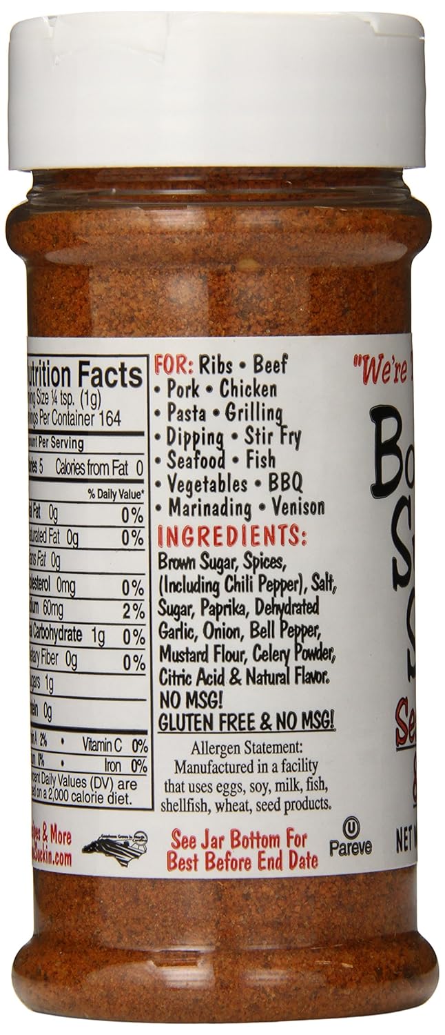 Bone Suckin' Sauce Bone Suckin' Original Seasoning and Rub, 5.8 Ounce : Gourmet Rubs : Grocery & Gourmet Food
