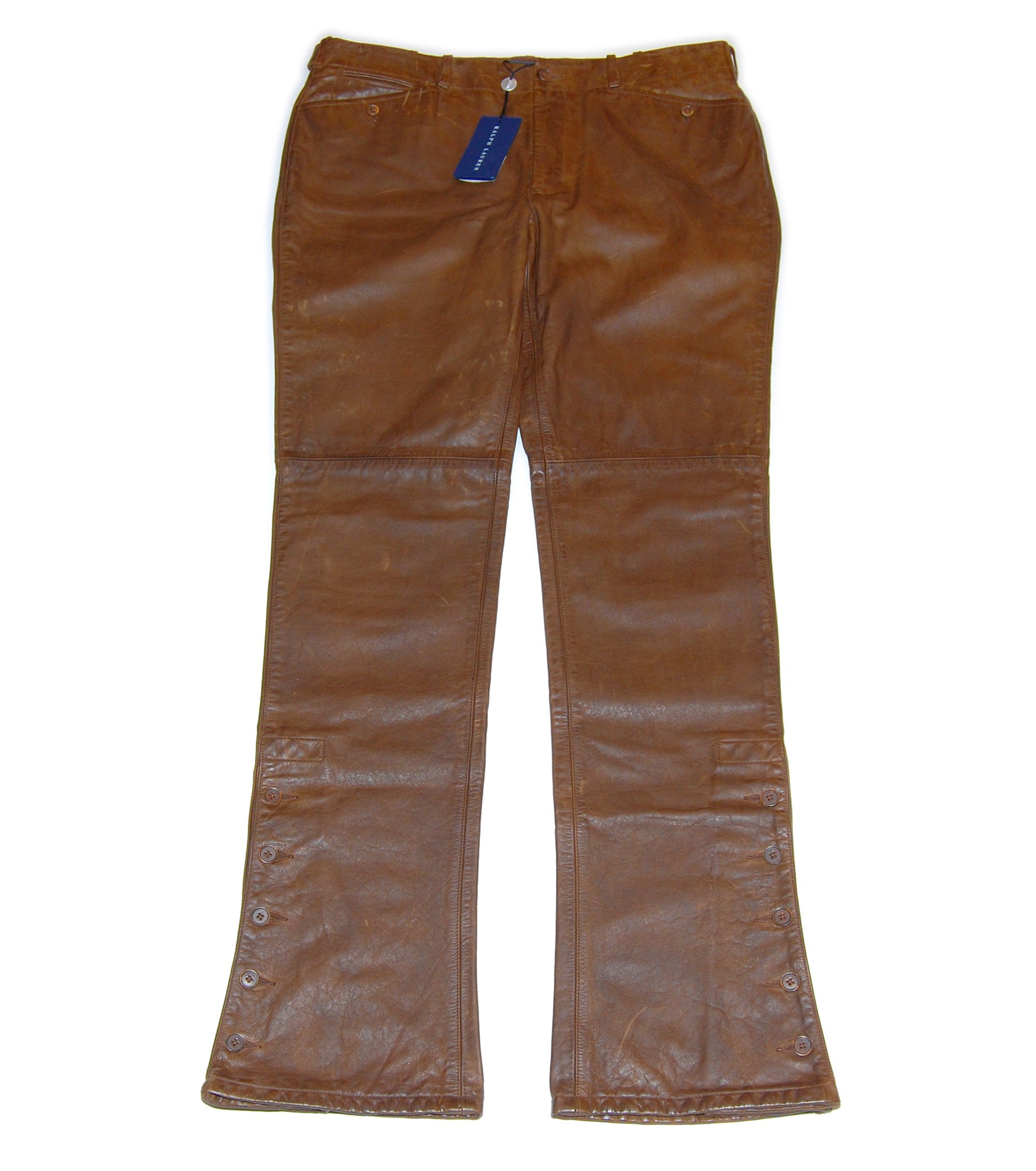 Ralph Lauren Polo Womens Cowboy Western Vintage Leather Bootcut 