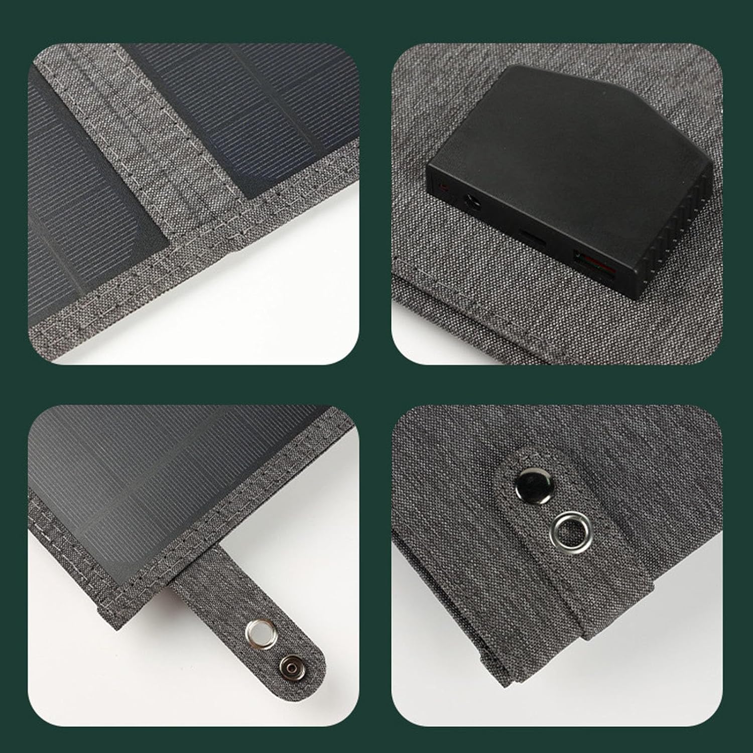 30W Portable Foldable Solar Panel Charger Efficient Monocrystalline IP65 Solar Panel Kit Outdoor Camping