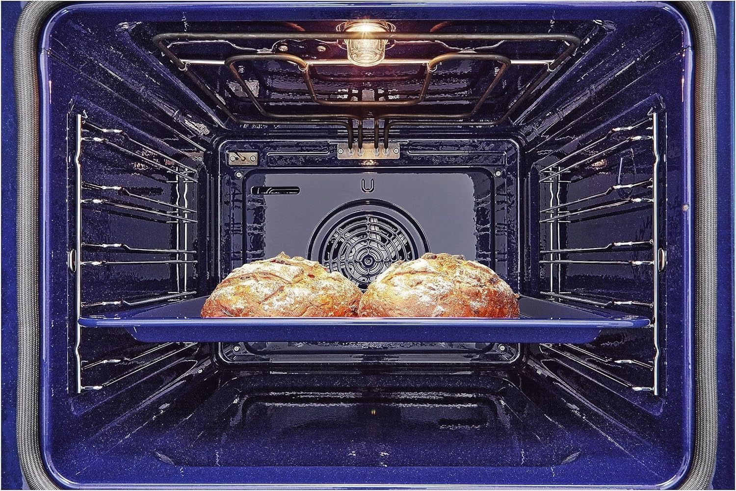 LG InstaView WSED7612S Forno da Incasso Multifunzione, Classe A+, 76L, 300°C Air Fry, Sous Vide, Modalità Pizza, Sistema ProBake Convection, EasyClean, Pirolisi, WiFi, Isolamento 4 Vetri, Nero