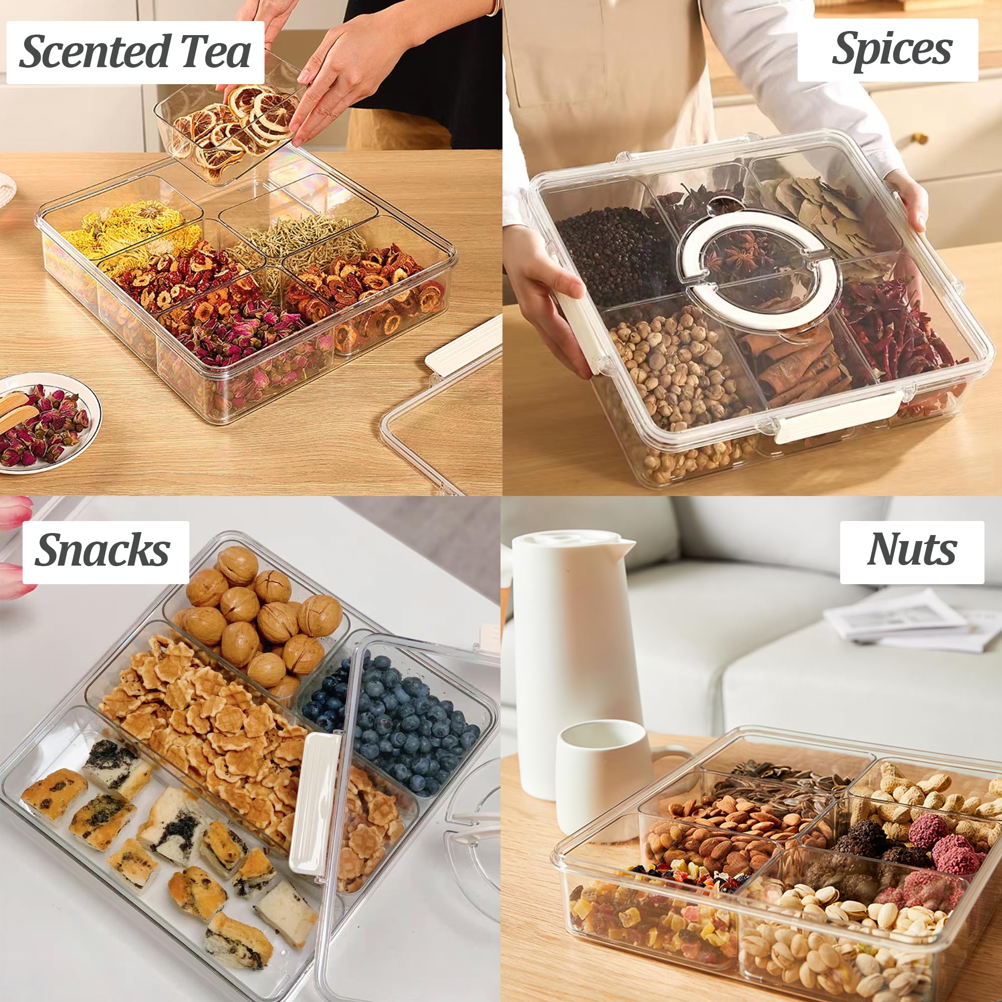 Amazon.co.jp: 12インチ 透明 仕切り ベジートレイ 蓋付き 正方形 前菜