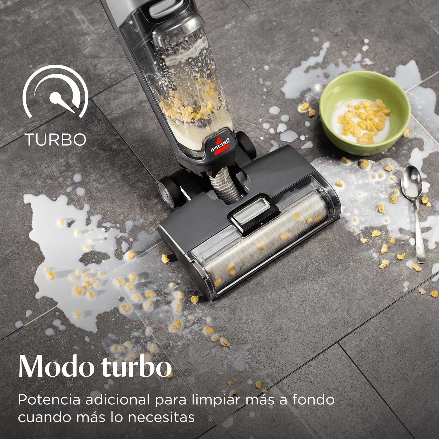 Bissell CrossWave OmniForce, Aspiradora de Mano Sin Cable, Aspirado y Mopa al Mismo Tiempo o Solo Modo Aspirado, Escoba Vertical Potente, Vacuum Cleaner de Agua, 240m² Limpieza Multisuperficie, 3912N