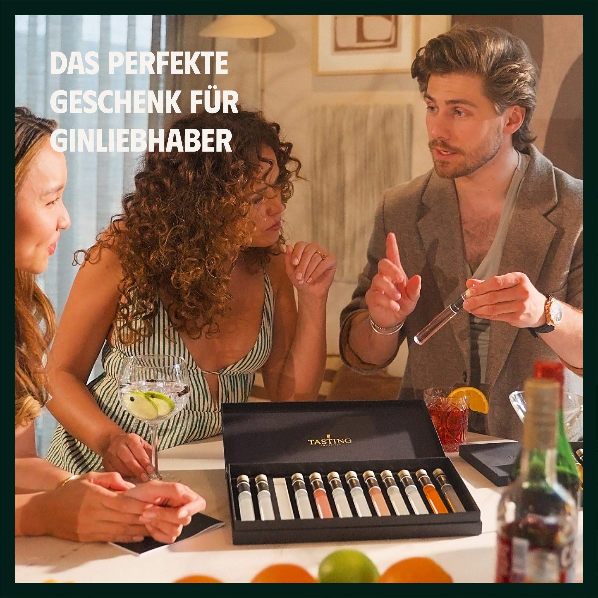 Gin Tasting Probierset 12 Fläschchen Verkostung im Geschenkset