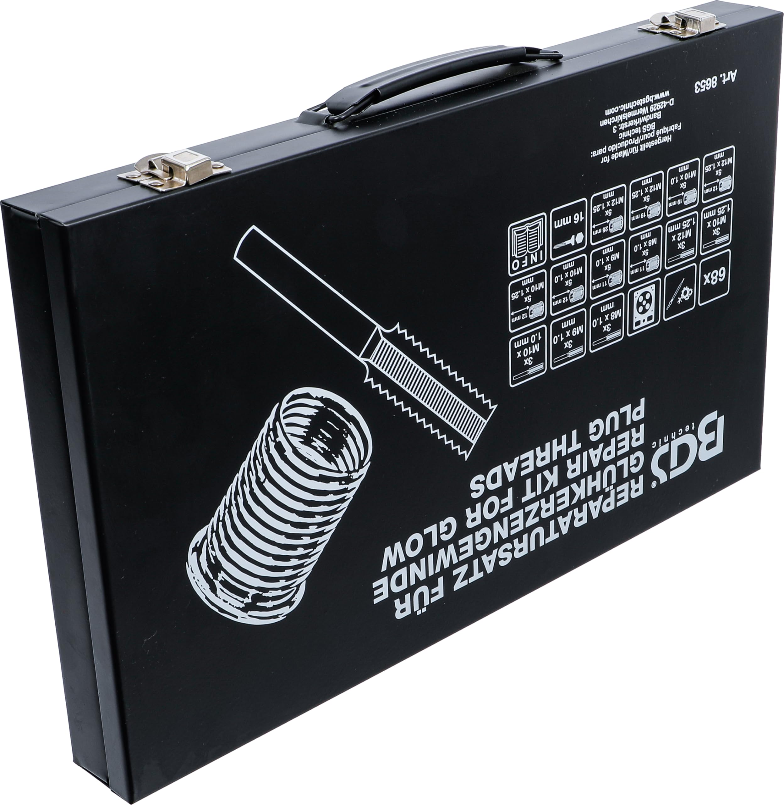 BGS 8653 | Reparatursatz für Glühkerzengewinde | M8 - M9 - M10 - M12