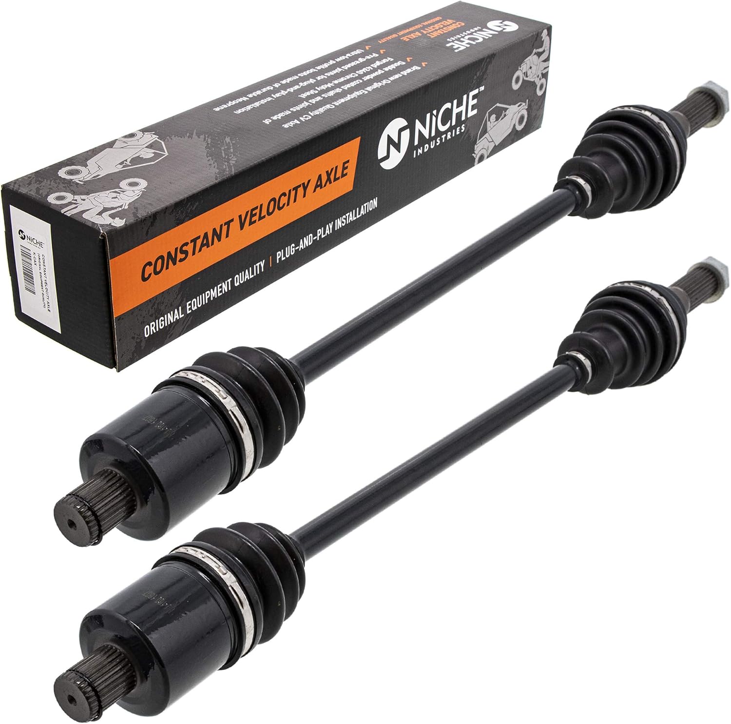 NICHE Rear CV Axle Half Drive Shaft for Polaris RZR XP 4 900 1332960 1332826 2 Pack