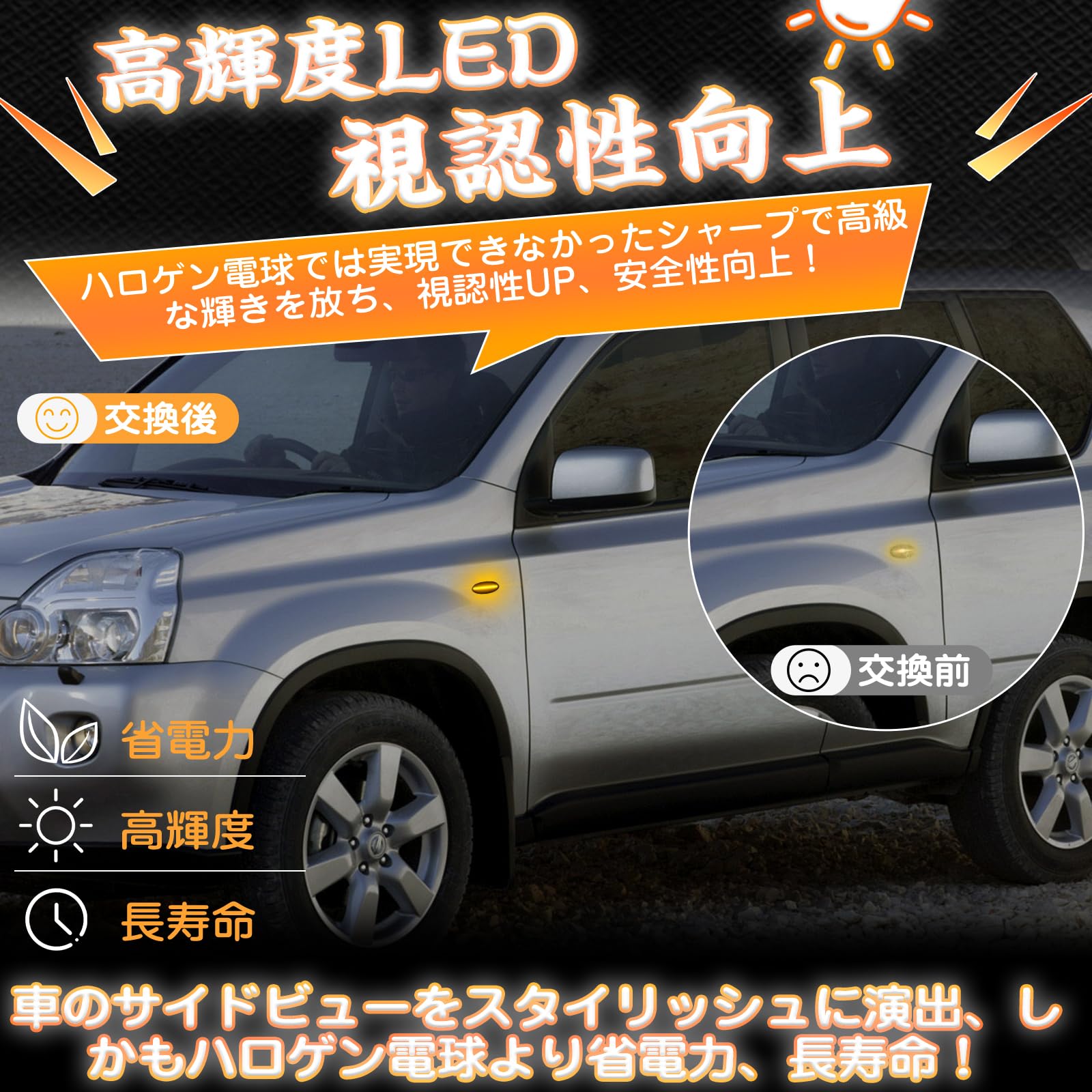 Amazon.co.jp: GemPro エクストレイル t31 サイドマーカー