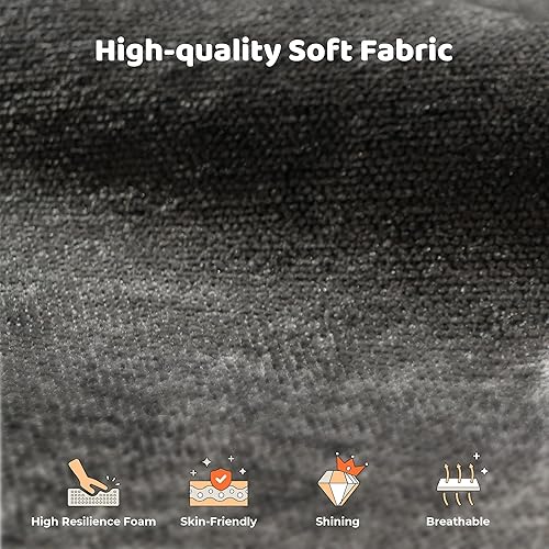 Vista 8 de RECCI Cloud - Base de cama Queen con cabecera extra ancha, plataforma totalmente acolchada de espuma de 5 pulgadas, fácil montaje, no necesita somier