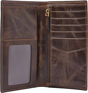 Fossil Men's Leather Executive Checkbook Wallet | Checkbook