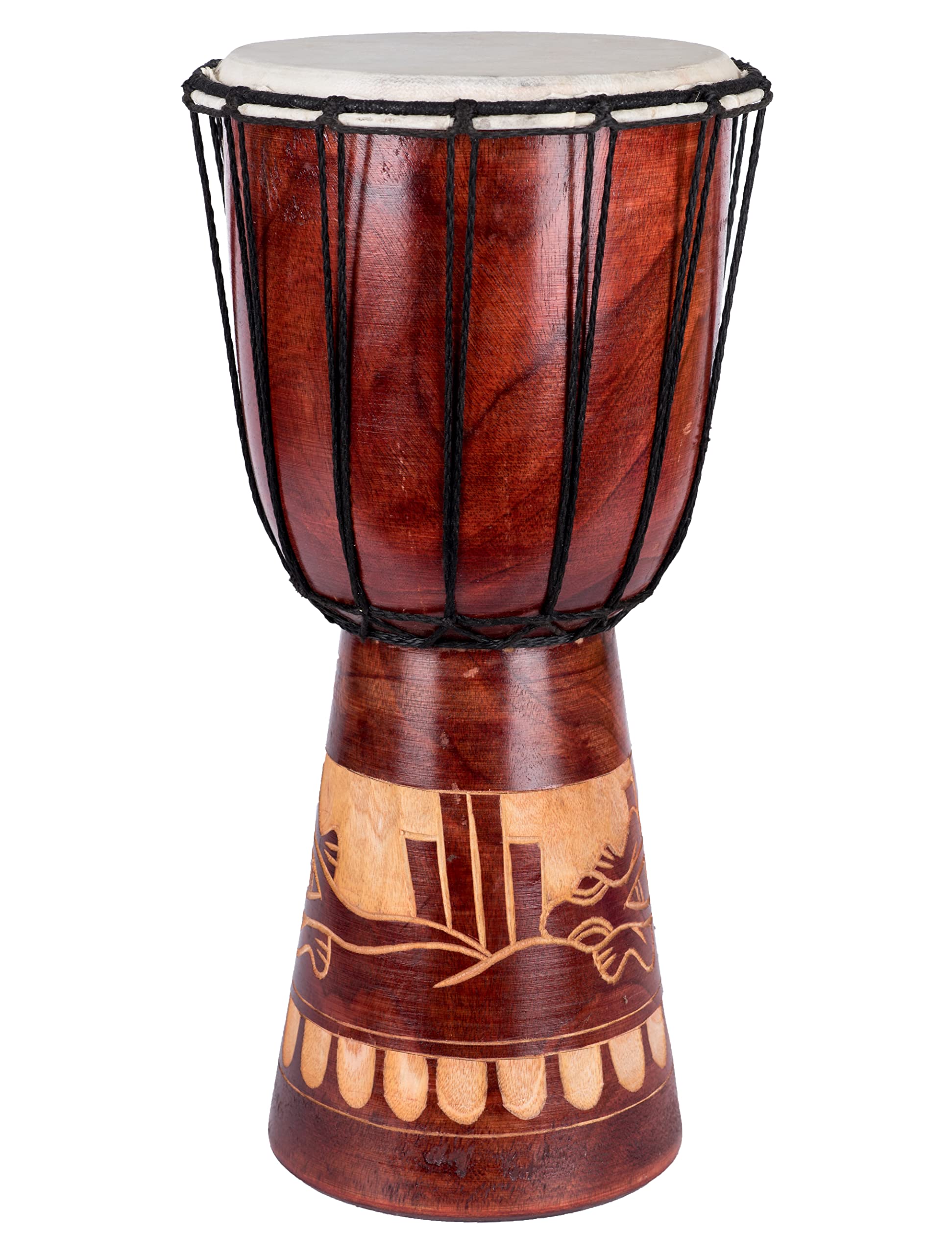 40cm Djembe Trommel Bongo Gecko Holz Holzdjembe Buschtrommel