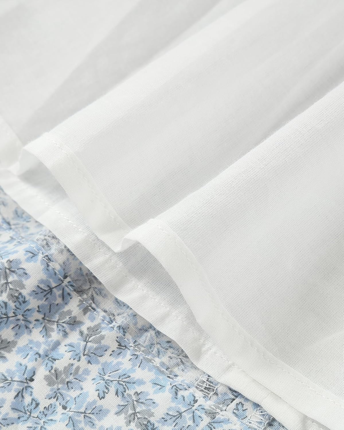 Twoflower Kids Baby Girls Casual Floral Print Dress | Toddler Smocking Long Sleeve Dresses with Ruffle Collar for Holiday - Image 7