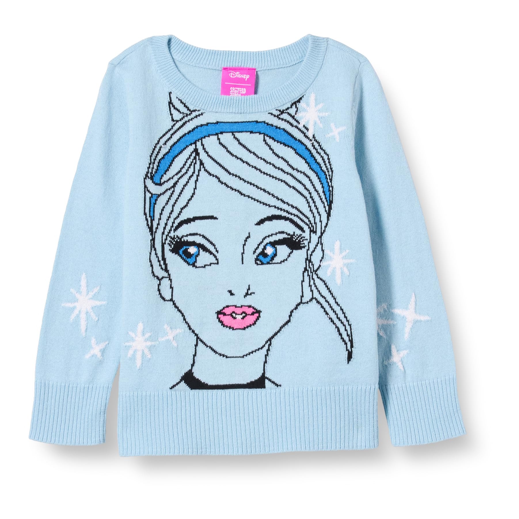 Amazon Essentials Disney | Marvel | Star Wars | Frozen | Princess Girls and Toddlers' Pullover Knit Jumper