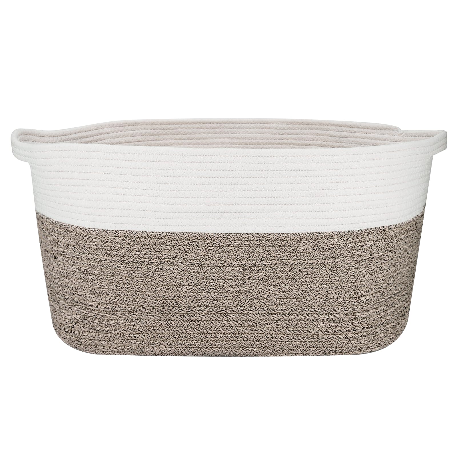 Panier de rangement en corde de coton durable et pliable pour une maison harmonieuse