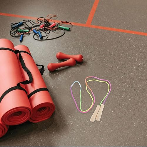 Miniatura 6 de Adjustable Jump Rope with Wooden Handles Lightweight Skipping Rope for Fitness Workout Indoor Outdoor Use Suitable for Preschool and Elementary