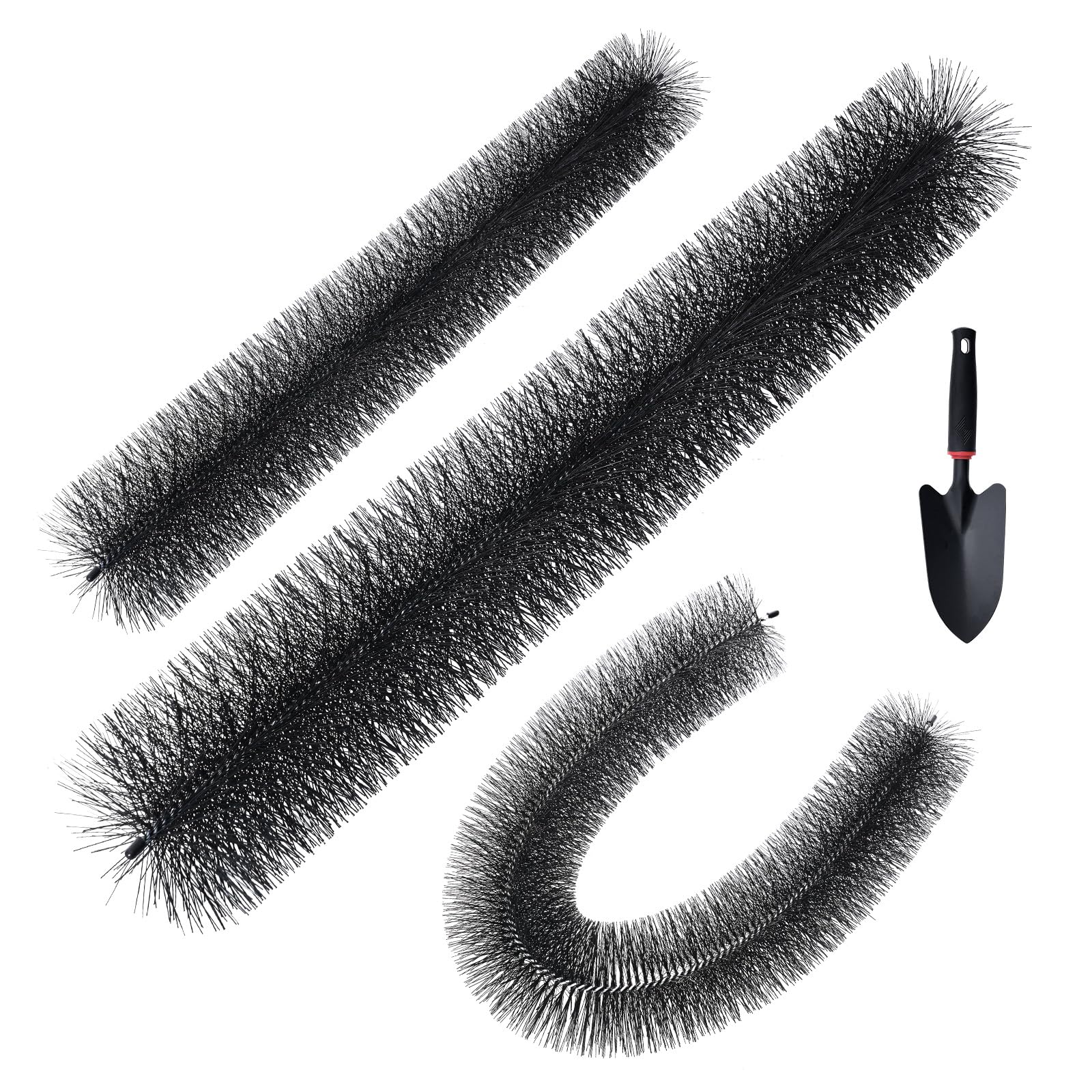 VEVOR Gutter Brush, 120 Feet Total Length 5.25 inch Diameter Gutter Cleaning Tools, Ground-Level Gutter Brush Leaf Guard for 5 Inch Gutters, Easily Clear roof Leaves and Debris, 20 Pack