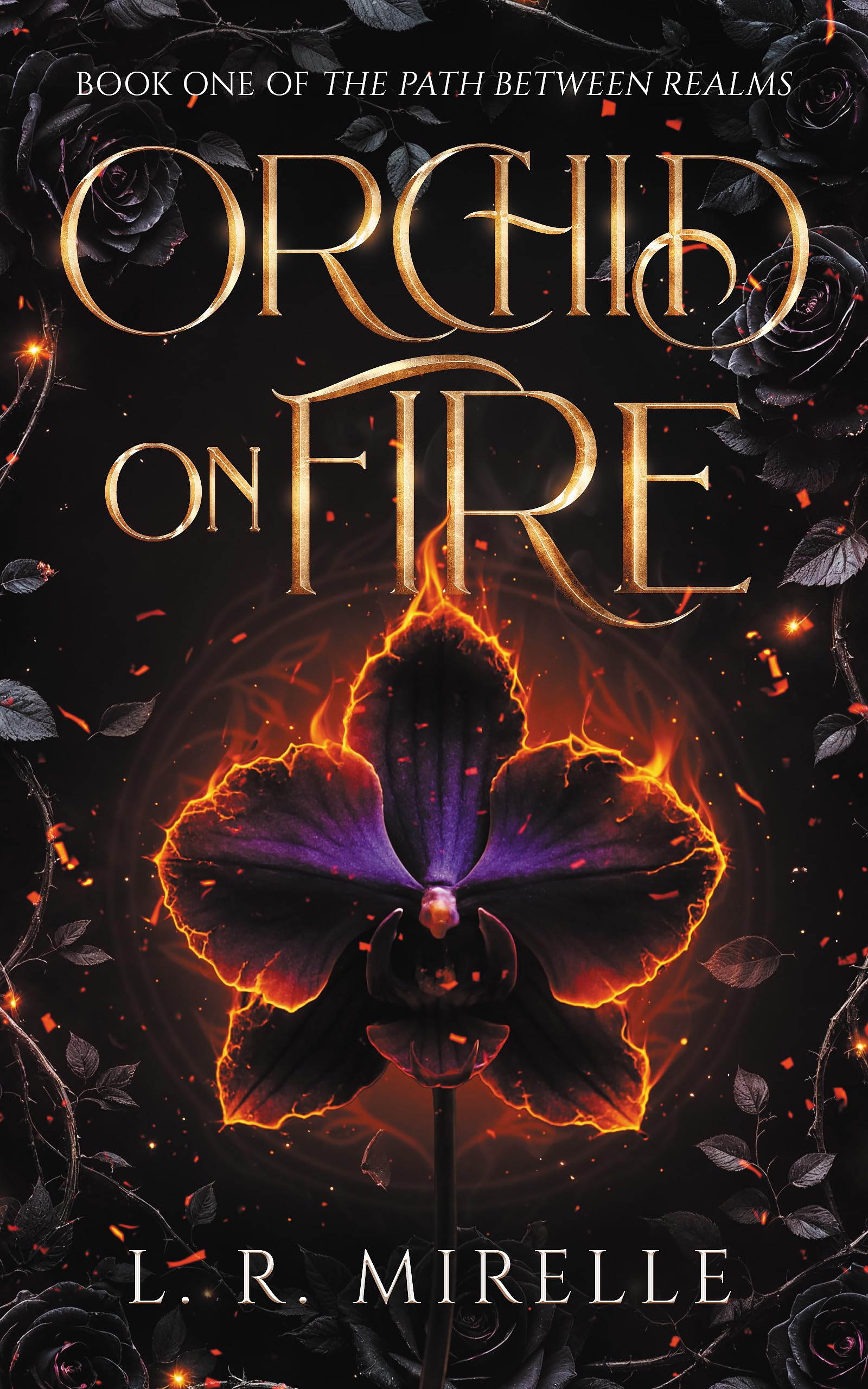 Orchid On Fire : An enemies-to-lovers romantasy filled with slow-burn tension, fae secrets, and found family. (The Path Between Realms Book 1)