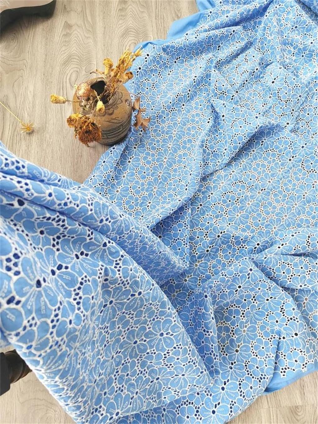 Koronkowa tkanina bawełniana, Koronkowa tkanina z wycięciami, haftowana, przeznaczona do ręcznie robionych akcesoriów odzieżowych – informacje o szerokości w zestawie