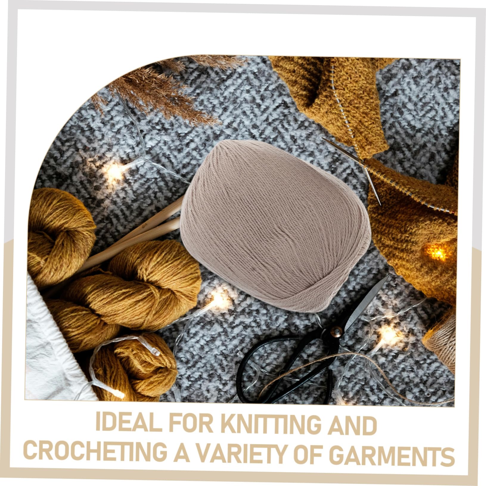 Uonlytech Kaschmir Garn Satz 6 Knäuel Fein Strickwolle zum Häkeln Stricken Weiches Ziegenkaschmir für Schals Mützen Pullover Handarbeit Selbstgemacht Accessoires