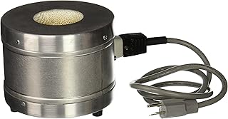 GLAS-COL 100BTM97 TM Series Aluminum Housed Mantle for Spherical Flask, 230V, 100 mL Flask Capacity, 60 mm Maximum Flask Diameter, 1.19