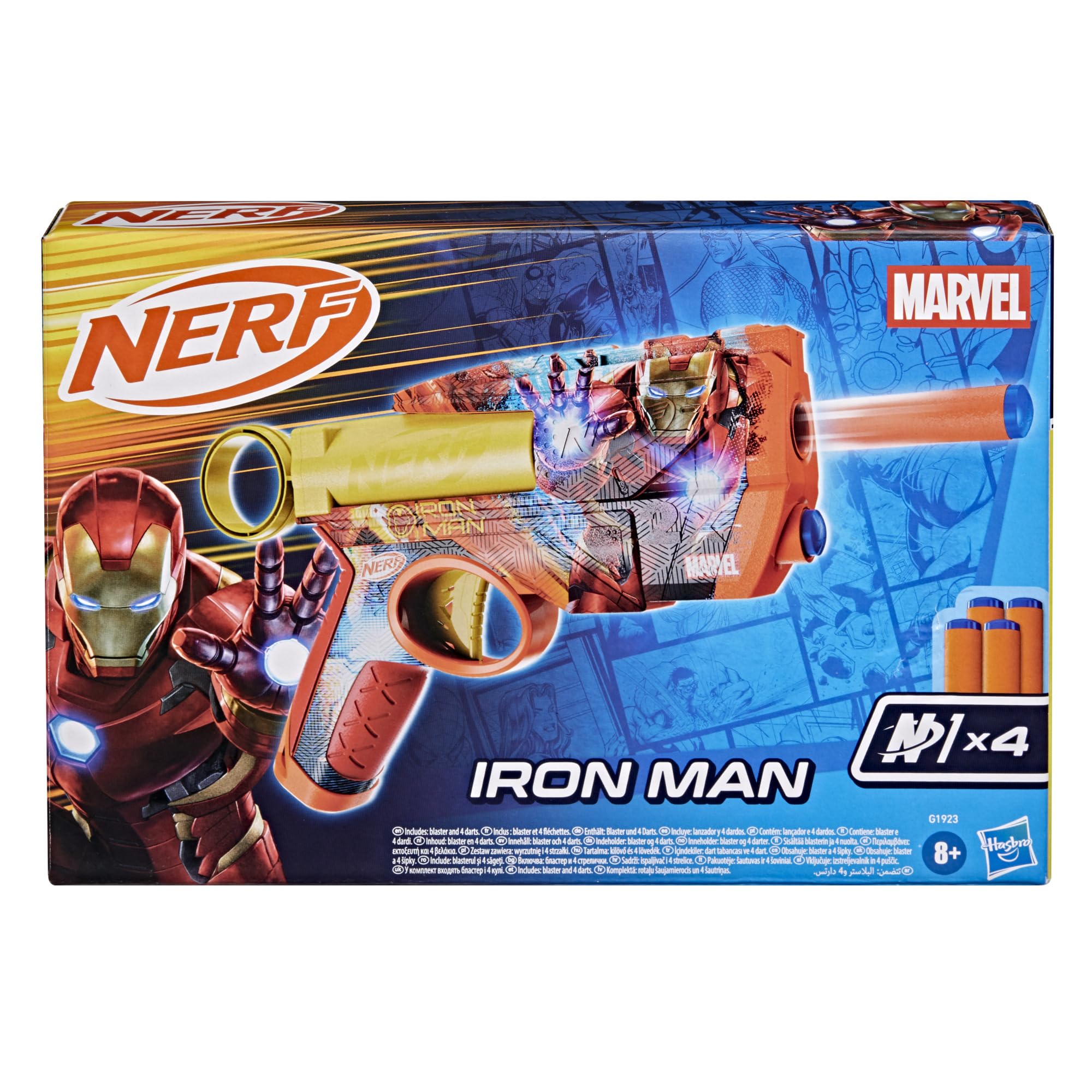 Nerf Marvel Iron Man, blaster a dardi e dardi N1