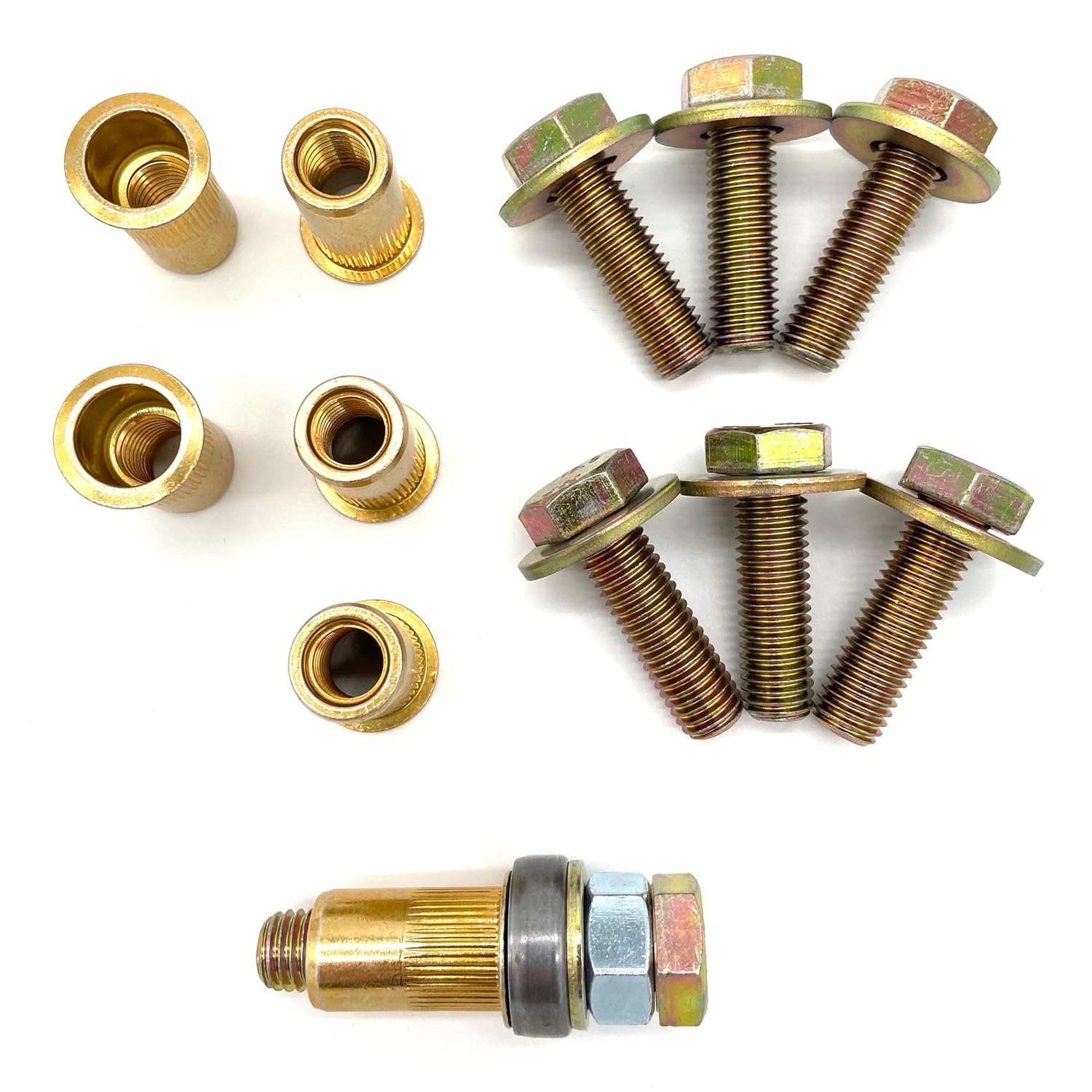 Region Offroad Skid Plate Nutserts and Bolts Set Compatible with Jeep Wrangler TJ LJ 2003-2006