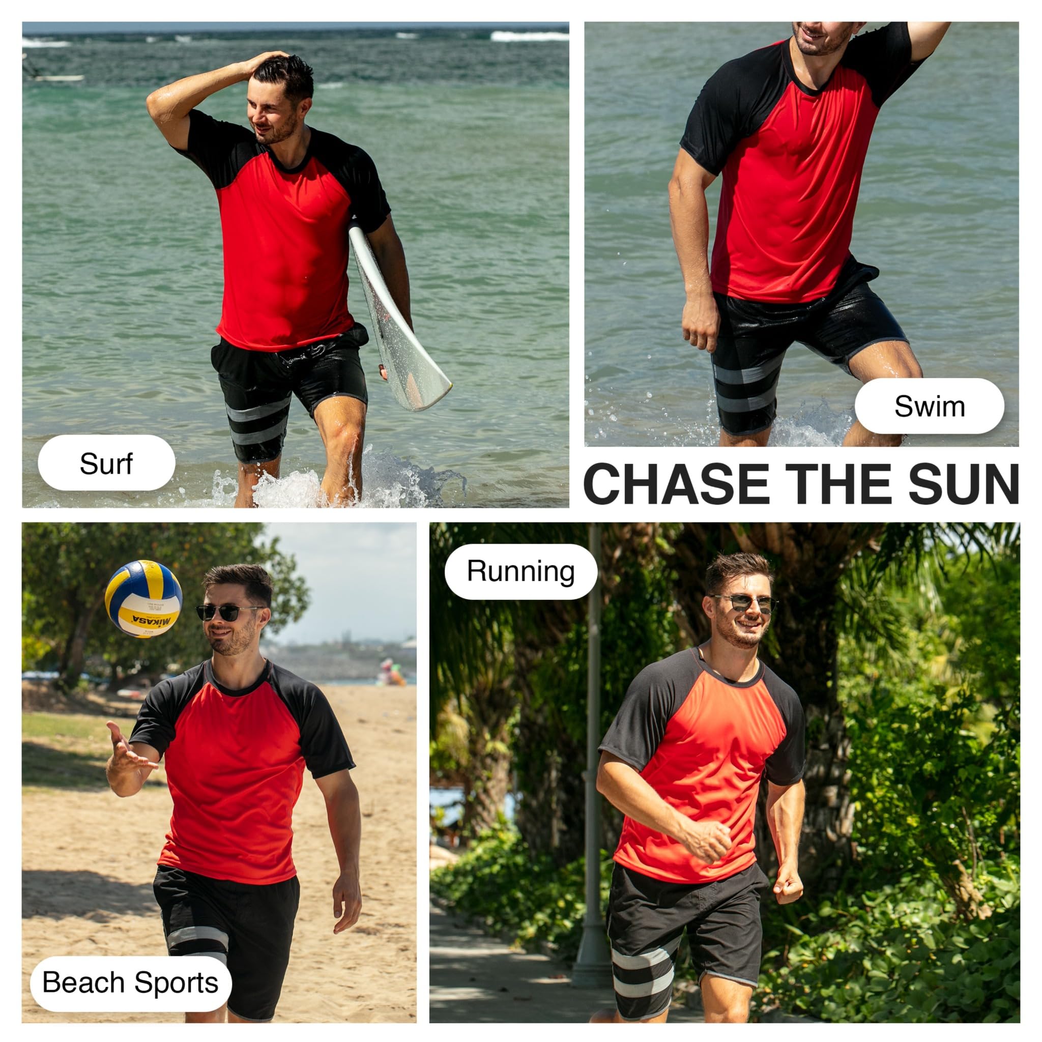 Kanu Surf CB Rashguard UPF 50+ - Camisetas de Natación (Talla Regular Y Extendida) CB (UPF 50+ 50) CB Rashguard UPF 50+ UPF 50+ Camisa de protección de Sarpullido Hombre