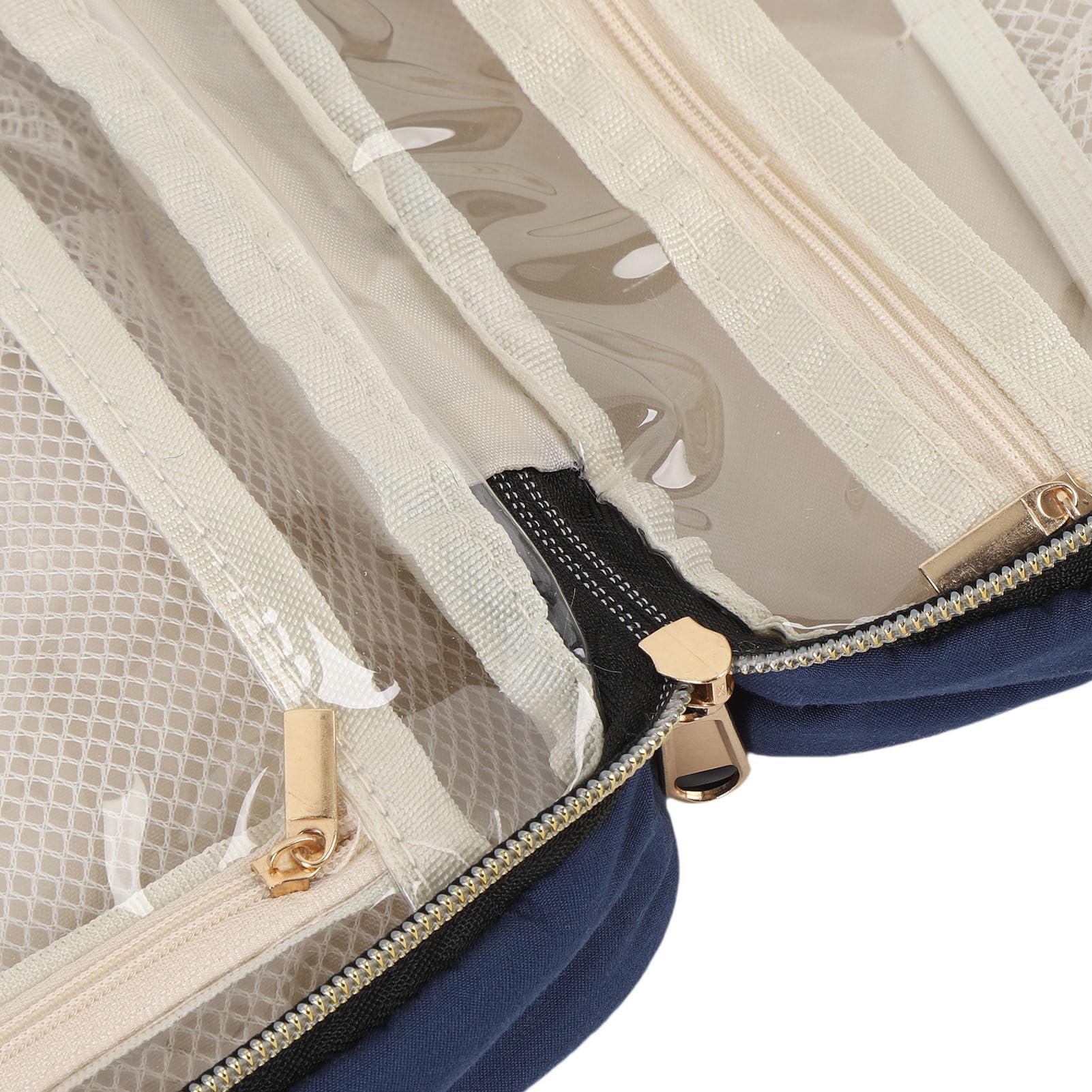 Reise-Kulturbeutel, Kosmetiktasche mit Haken Zum Aufhängen (Blue)