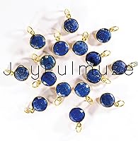 Vista 29 de Round Pendant Necklace, Natural Gemstones, Labradorite, Rainbow Moonstone, Crystal, Rose Quartz, Amethyst, Citrine, Sterling Silver, Handmade