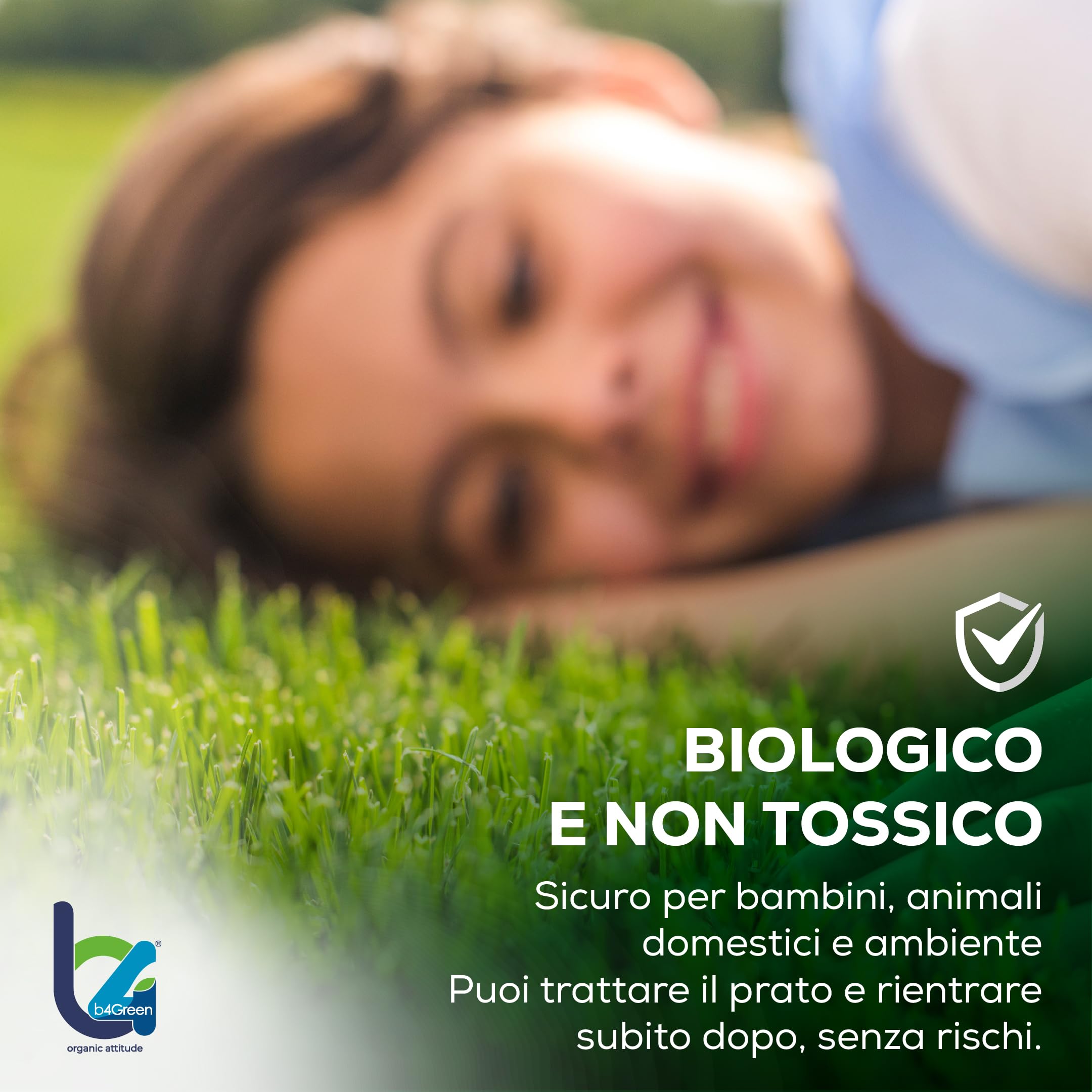 B4Green Soccorre (500m²) – Rinverdente Prato Estate, Biostimolante per Piante Naturale Liquido contro Ingiallimento e Stress da Caldo per Prato Verde e Resistente 250ml