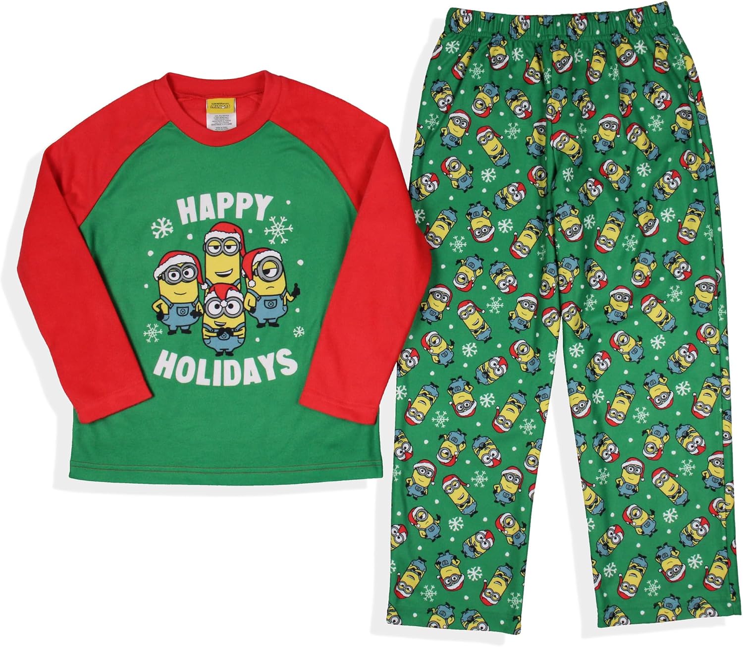 Despicable Me Minions Happy Holidays Jogger Sleep Family Christmas Pajama Set - Image 3